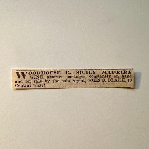 Woodhouse sicily madeira - c.,